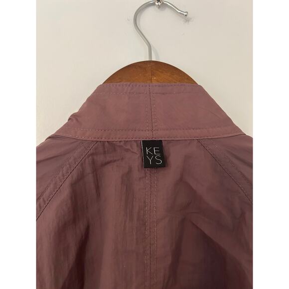 Athleta Alicia Keys Utility Windbreaker Jumpsuit Purple Mauve Cocoa EUC 4 Open - Picture 12 of 13